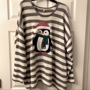Holiday Penguin Sweater/Ugly Christmas Sweater